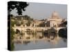 View of the S. Angelo Bridge on the Tiber River, Rome, Lazio, Italy, Europe-Olivieri Oliviero-Stretched Canvas