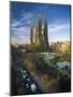 View of the Sagrada Familia-Antoni Gaudi-Mounted Giclee Print