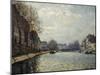 View of the Saint-Martin Canal-Alfred Sisley-Mounted Giclee Print