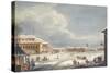 View of the Saint Petersburg Imperial Bolshoi Kamenny Theatre-Karl Ivanovich Kolmann-Stretched Canvas