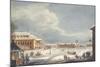 View of the Saint Petersburg Imperial Bolshoi Kamenny Theatre-Karl Ivanovich Kolmann-Mounted Giclee Print