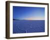 View of the Salar de Uyuni, the largest salt flat in the world, at sunrise, Daniel Campos Province,-Karol Kozlowski-Framed Photographic Print