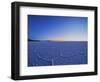 View of the Salar de Uyuni, the largest salt flat in the world, at sunrise, Daniel Campos Province,-Karol Kozlowski-Framed Photographic Print