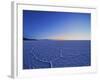 View of the Salar de Uyuni, the largest salt flat in the world, at sunrise, Daniel Campos Province,-Karol Kozlowski-Framed Photographic Print