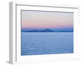 View of the Salar de Uyuni, the largest salt flat in the world, at sunrise, Daniel Campos Province,-Karol Kozlowski-Framed Photographic Print