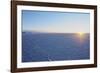 View of the Salar de Uyuni, the largest salt flat in the world, at sunrise, Daniel Campos Province,-Karol Kozlowski-Framed Photographic Print