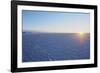 View of the Salar de Uyuni, the largest salt flat in the world, at sunrise, Daniel Campos Province,-Karol Kozlowski-Framed Photographic Print