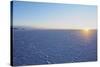 View of the Salar de Uyuni, the largest salt flat in the world, at sunrise, Daniel Campos Province,-Karol Kozlowski-Stretched Canvas