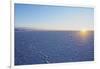 View of the Salar de Uyuni, the largest salt flat in the world, at sunrise, Daniel Campos Province,-Karol Kozlowski-Framed Photographic Print