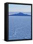 View of the Salar de Uyuni, the largest salt flat in the world, at sunrise, Daniel Campos Province,-Karol Kozlowski-Framed Stretched Canvas