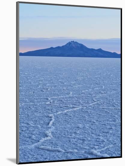 View of the Salar de Uyuni, the largest salt flat in the world, at sunrise, Daniel Campos Province,-Karol Kozlowski-Mounted Photographic Print