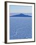 View of the Salar de Uyuni, the largest salt flat in the world, at sunrise, Daniel Campos Province,-Karol Kozlowski-Framed Photographic Print