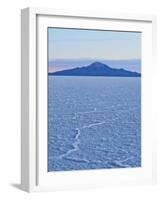 View of the Salar de Uyuni, the largest salt flat in the world, at sunrise, Daniel Campos Province,-Karol Kozlowski-Framed Photographic Print