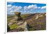 View of the Salt Cellar Rock Formation, Derwent Edge, Peak District National Park, Derbyshire-Frank Fell-Framed Photographic Print