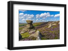 View of the Salt Cellar Rock Formation, Derwent Edge, Peak District National Park, Derbyshire-Frank Fell-Framed Photographic Print