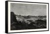 View of the Salt Lake of Tsomoriri, Western Tibet-null-Framed Stretched Canvas