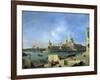 View of the Salute from the Entrance of the Grand Canal, Venice, C1727-1728-Canaletto-Framed Giclee Print