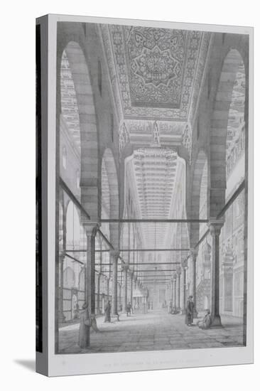 View of the Sanctuary of the Mosque of Moyed, Plate 29 from "Monuments and Buildings of Cairo"-Pascal Xavier Coste-Stretched Canvas