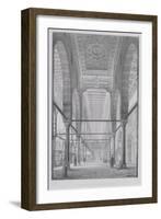 View of the Sanctuary of the Mosque of Moyed, Plate 29 from "Monuments and Buildings of Cairo"-Pascal Xavier Coste-Framed Giclee Print