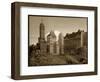 View of the Savoy Plaza Hotel, 59th Street and Fifth Avenue, New York, c.1937-Byron Company-Framed Premium Giclee Print