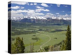 View of the Sawtooth Mountain Range from Galena Summit in Custer County, Idaho, Usa-David R. Frazier-Stretched Canvas