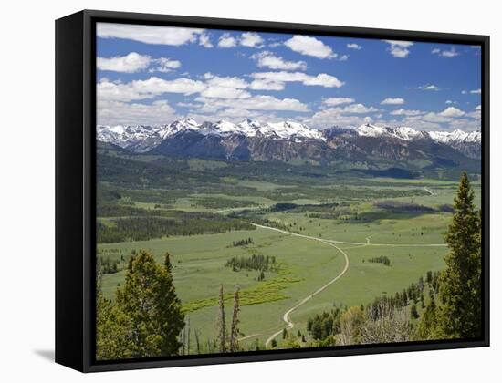 View of the Sawtooth Mountain Range from Galena Summit in Custer County, Idaho, Usa-David R. Frazier-Framed Stretched Canvas