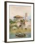 View of the Sbocco Della Cloaca Massima, Rome-Ettore Roesler Franz-Framed Giclee Print