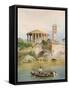 View of the Sbocco Della Cloaca Massima, Rome-Ettore Roesler Franz-Framed Stretched Canvas