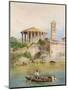 View of the Sbocco Della Cloaca Massima, Rome-Ettore Roesler Franz-Mounted Giclee Print