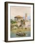 View of the Sbocco Della Cloaca Massima, Rome-Ettore Roesler Franz-Framed Giclee Print