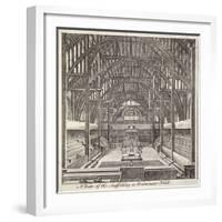 View of the Scaffolding in Westminster Hall, London, C1760-null-Framed Giclee Print