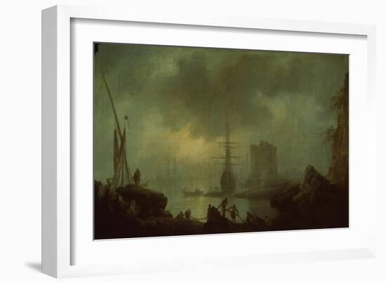 View of the Sea Mist-Claude Joseph Vernet-Framed Giclee Print