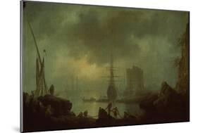 View of the Sea Mist-Claude Joseph Vernet-Mounted Giclee Print