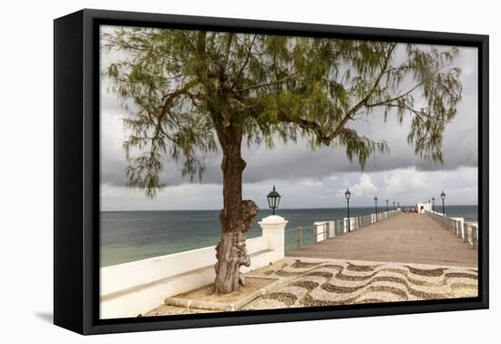 View of the Sea of Zanj from Dock, Mozambique Island, Mozambique-Alida Latham-Framed Stretched Canvas
