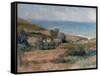 View of the Seacoast Near Wargemont in Normandy, 1880-Pierre-Auguste Renoir-Framed Stretched Canvas