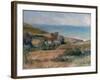 View of the Seacoast Near Wargemont in Normandy, 1880-Pierre-Auguste Renoir-Framed Giclee Print