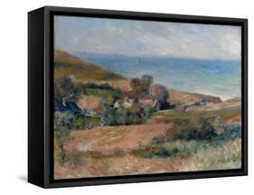 View of the Seacoast Near Wargemont in Normandy, 1880-Pierre-Auguste Renoir-Framed Stretched Canvas