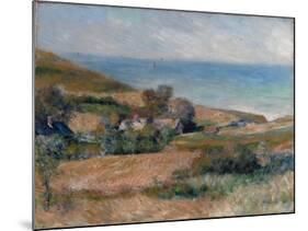 View of the Seacoast Near Wargemont in Normandy, 1880-Pierre-Auguste Renoir-Mounted Giclee Print