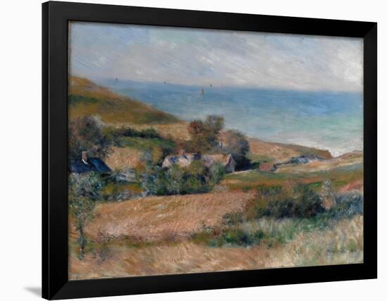 View of the Seacoast Near Wargemont in Normandy, 1880-Pierre-Auguste Renoir-Framed Giclee Print