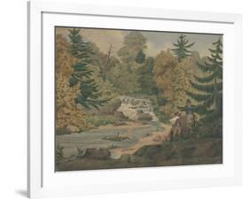 View of the Second Falls on the Sawkill near Mr. Montgomery's-John Rubens Smith-Framed Giclee Print