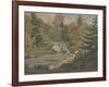 View of the Second Falls on the Sawkill near Mr. Montgomery's-John Rubens Smith-Framed Giclee Print