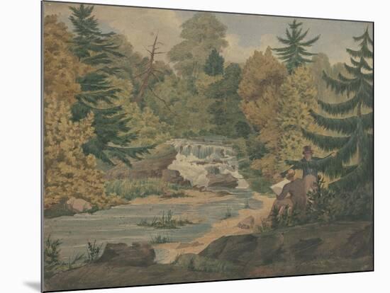 View of the Second Falls on the Sawkill near Mr. Montgomery's-John Rubens Smith-Mounted Giclee Print