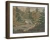 View of the Second Falls on the Sawkill near Mr. Montgomery's-John Rubens Smith-Framed Giclee Print