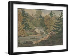 View of the Second Falls on the Sawkill near Mr. Montgomery's-John Rubens Smith-Framed Giclee Print