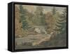 View of the Second Falls on the Sawkill near Mr. Montgomery's-John Rubens Smith-Framed Stretched Canvas