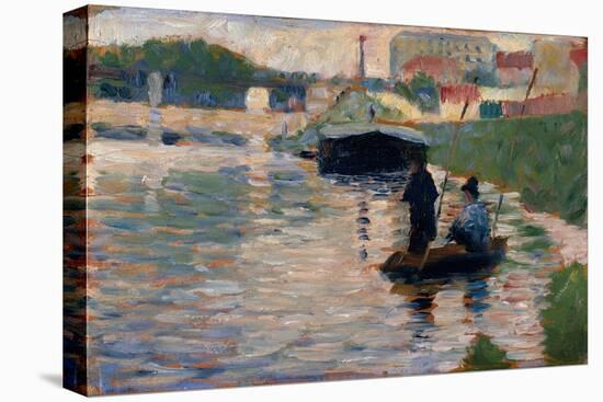 View of the Seine, 1882-83-Georges Pierre Seurat-Stretched Canvas