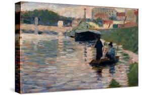 View of the Seine, 1882-83-Georges Pierre Seurat-Stretched Canvas