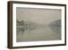 View of the Seine at Herblay, 1889-Paul Signac-Framed Giclee Print