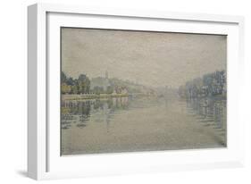 View of the Seine at Herblay, 1889-Paul Signac-Framed Giclee Print