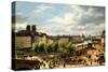 View of the Seine in Paris-Canella Giuseppe-Stretched Canvas